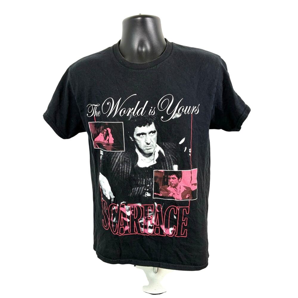 Scarface Tony Montana The World Is Yours T Shirt M Black